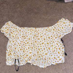 Flowy flower crop top